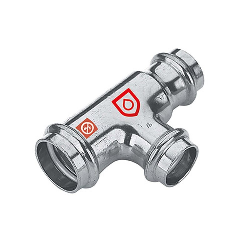C-Stahl Pressfitting T-Stck 42mm x 35mm x 42mm