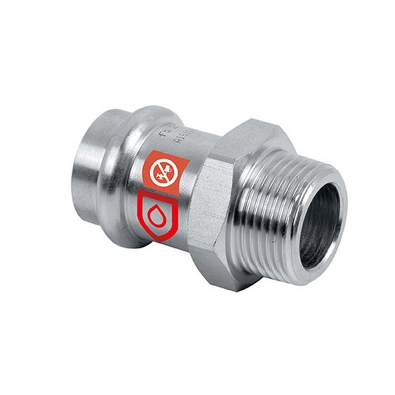 C-Stahl Pressfitting bergangsstck mit Aussengewinde 28mm x 3-4