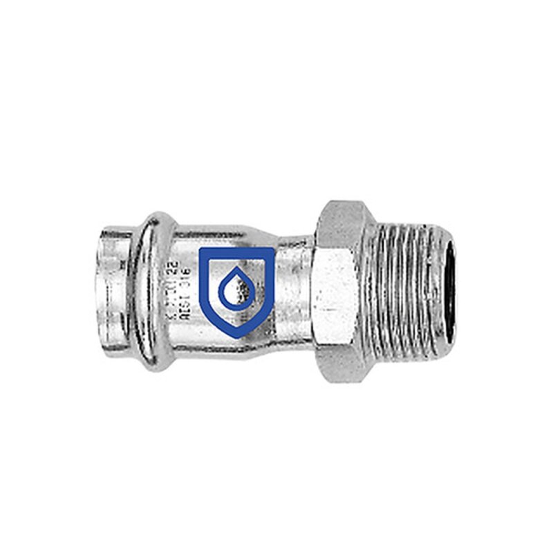 Edelstahl Pressfitting Nippel 28mm x 1 AG