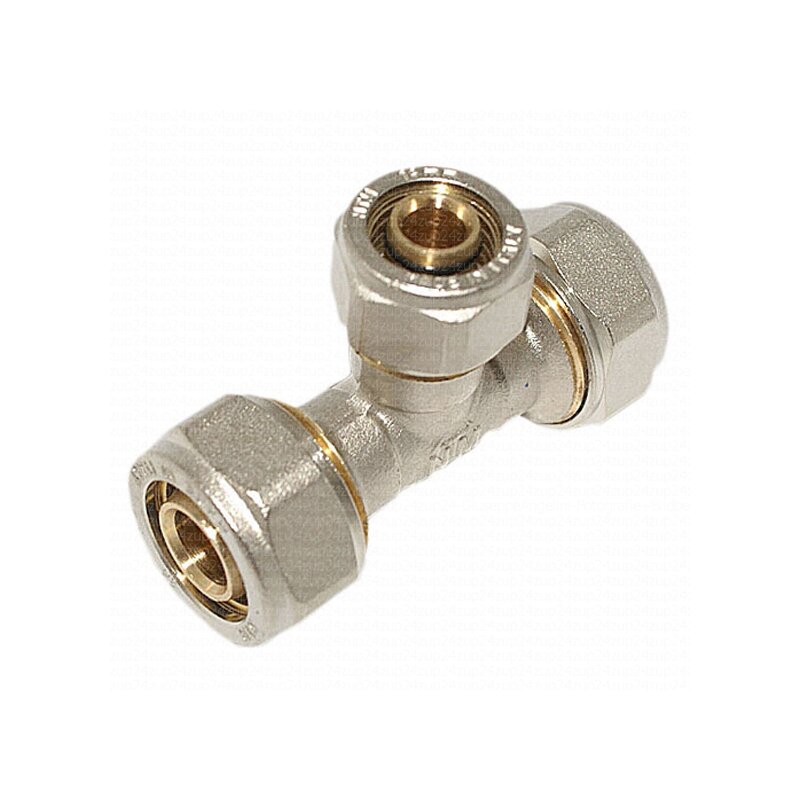Klemmring Schraubfitting T-Stck fr Verbundrohr 26mm x 20mm x 26mm