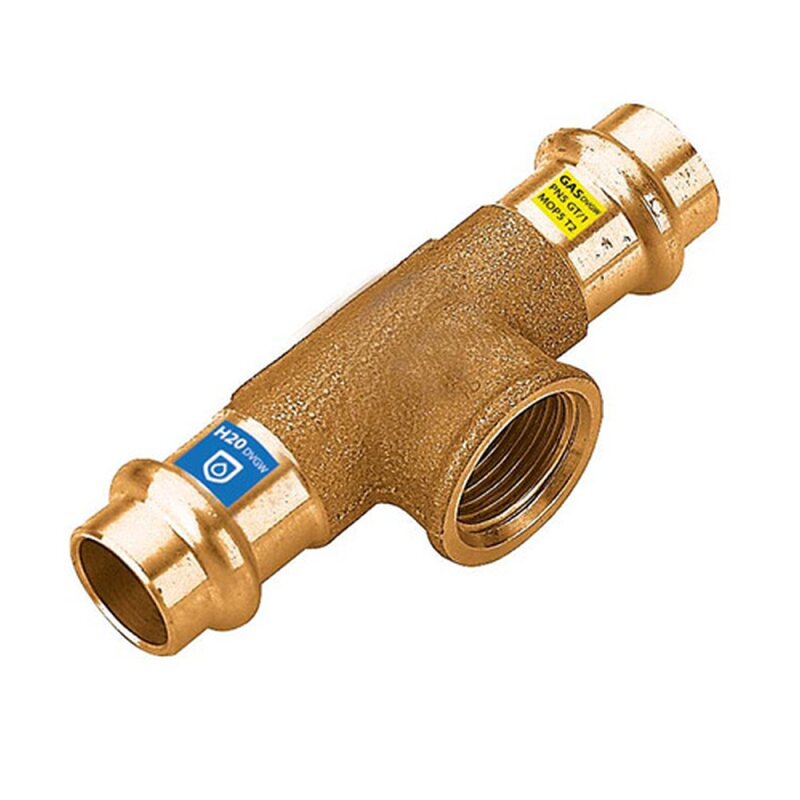 Kombi Pressfitting T-Stck 28mm x 1-2 x 28mm Innengewinde