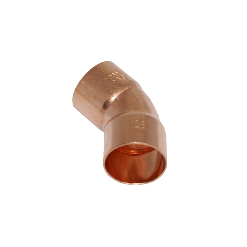 Kupfer Ltfitting Bogen 45- 2 Muffen 35mm