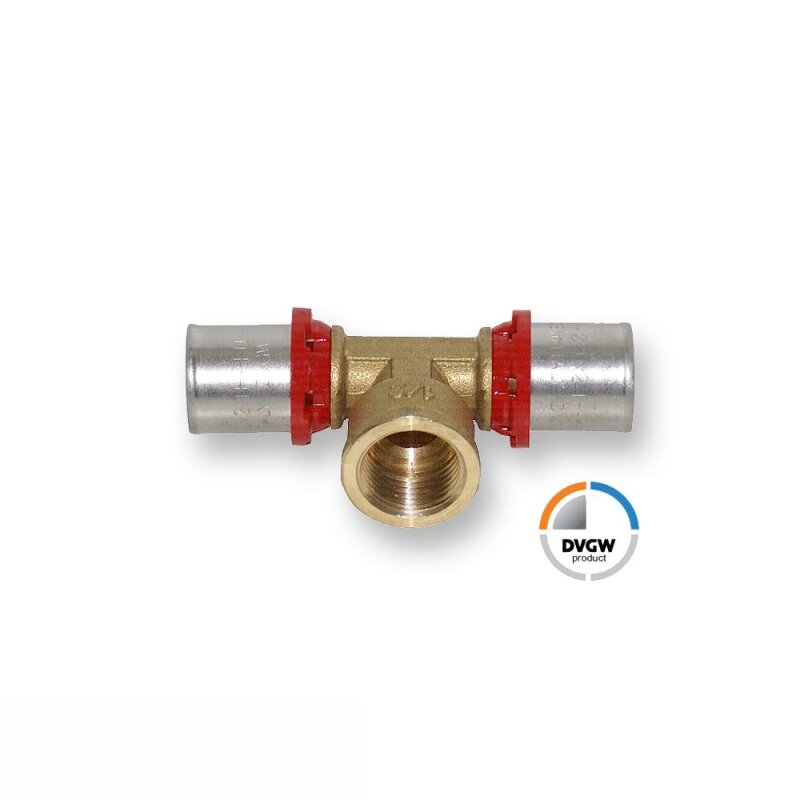 Pressfitting T-Stck fr Verbundrohr 32mm x 1 x 32mm Innengewinde