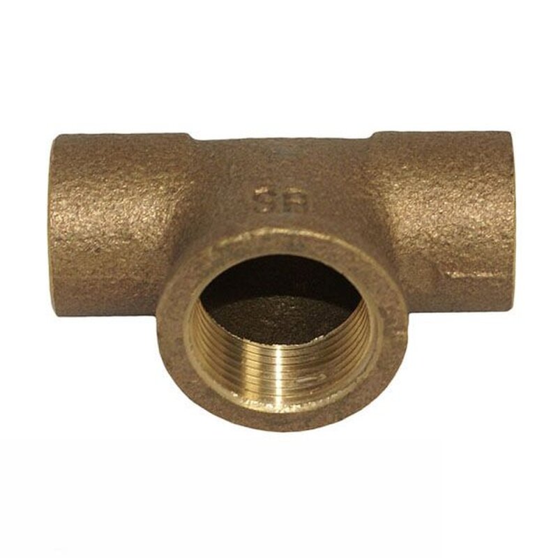 Rotguss Ltfitting T-Stck 28mm x 1-2 x 28mm Innengewinde