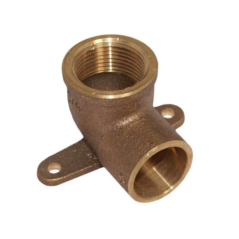 Rotguss Ltfitting Wandscheibe 22mm x 3-4