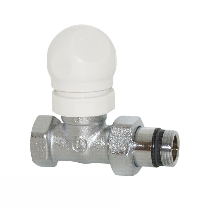 Thermostat-Ventilunterteil Durchgang- DN 15- vernickelt