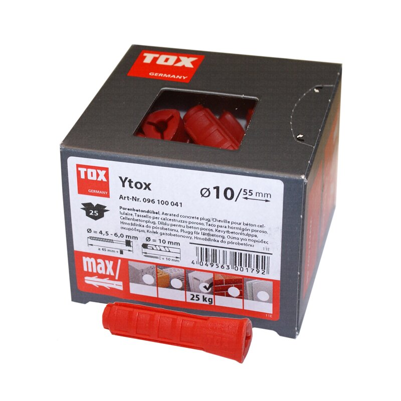 TOX YTOX M10 - 55 Porenbetondbel Inhalt 25 Stck