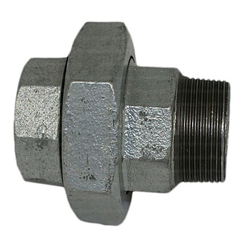 Verzinkte Verschraubung flach dichtend 1 1-2 I-A